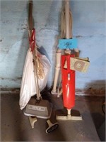 Electric broom and floor polisher lot of two