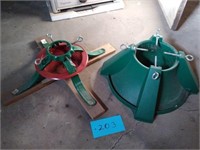 Lot of two Christmas tree stands