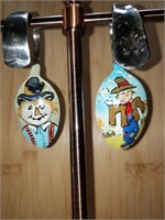 HANDPAINTED BY ROBBIE BETTIS - 2 SPOONS