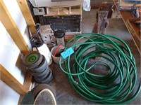 Sprayer, hose and yard supplies