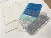 Large Lot of Stencils
