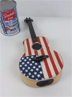 Mini guitare drapeau USA
