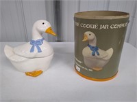 Vintage  Snow Goose Cookie Jar- Original Container