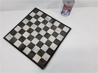 Planche de jeu de dames/d'échecs en onyx