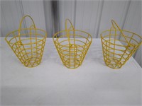 3 Small Wire Baskets