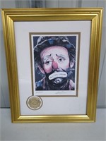 Emmett Kelly Limited Edition Lithograph-17" x 14"