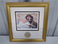 Emmett Kelly Limited Edition Lithograph-16" x 16"
