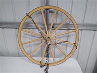 Wagon Wheel Chandelier--36" Wide