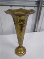 Large Brass Vase--20" tall