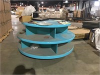 Round Tiered Display on Wheels