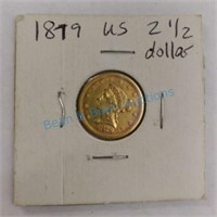 1879 US 2 1/2 dollar gold piece