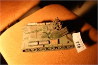 ARMY TANK PLASTIC WITH RUBBER TRACKS