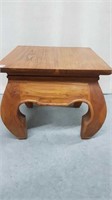 SMALL LOW TEAK SIDE TABLE
