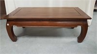 TEAK COFFEE TABLE WITH 2 END DRAWERS
