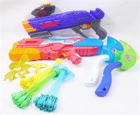 Grouping of Toy Squirt Guns, Metal Targets