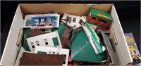 Box of Assorted  Plasticville O And H.O. Gauge