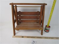 WOODEN SWINGING DOLL BENCH