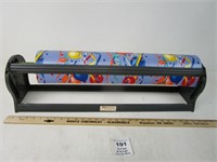 VINTAGE WRAPPING PAPER CUTTER - WORKS NICE