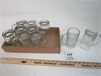 10 GLASS BEER MUGS