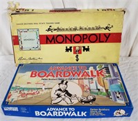 1954 Monopoly & Advance To Boardwalk Board Games