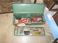 Metal Tool Box & Tools