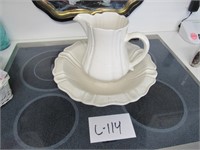 Water Pitcher and Bowl Set