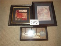 Lot of 3 Art