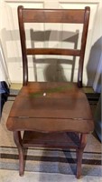 Library ladder chair, standard mahogany chair