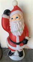 Vintage Santa Claus blow mold, holiday Christmas