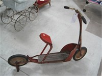 Vintage 1930`s Airflow Croft scooter w/seat  NICE
