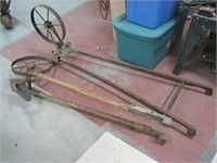 hand push cultivator and plow