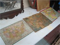 3 US map puzzles