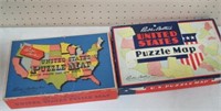 2 US puzzles in boxes Parker Brothers