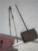 2 polo mallets as is Bissel sweeper