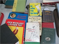 group of golf books Snead, Nicklaus...