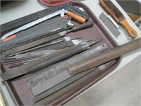 metal and wood files metal saw and blades...
