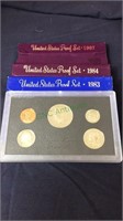 Coins, proof sets, 1983 1984 1987(1178)
