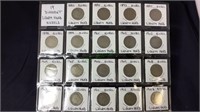 Coins, 19 different liberty head nickels,