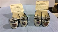 Royal Worcester, two pairs of egg coddles,