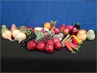 Tote Artificial Fruit & Vegetables, Fruit Candles