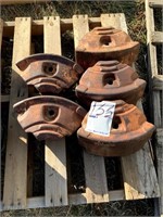 5 Allis Chalmers WD Wheel Weights