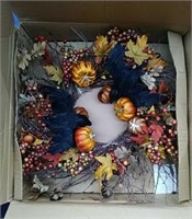 Box Halloween Day of the Dead Wreath,Fall Wreath