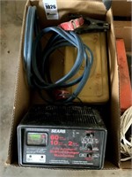 60 Amp Battery Charger, Jumper Cables,