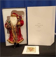 Hallmark Heritage Vintage Santa and Print 18.5"