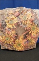 30" Autumn Sunflower & Pumpkin Wreath
