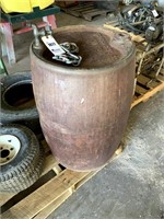 Old Steel Barrel with Valve