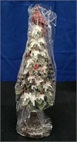 Box Snowy Cardinal Tree with Berry Accents new