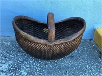 Large Basket with wooden handle