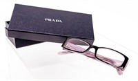 Prada Black & Purple Eyeglass Frames with Box
