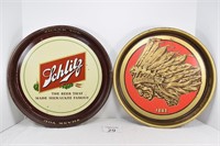 Iroquoi's & Schlitz Beer Trays